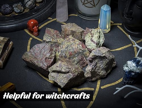 Miniatura 3 de Crocon Piedra de sangre de dragón de 1 libra, piedras en bruto y cristales a granel para pulir, cabina, pulido, minería, equilibrio de chakras