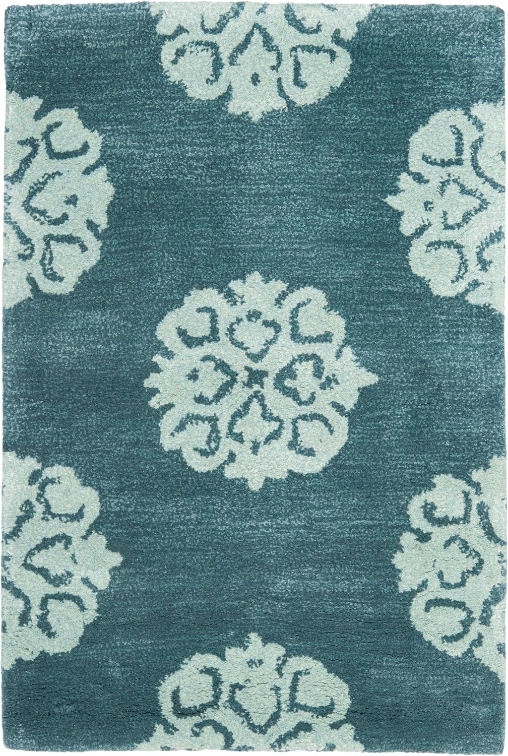 SAFAVIEH Soho Collection 2' x 3' Blue SOH424B Handmade Premium Wool Accent Rug