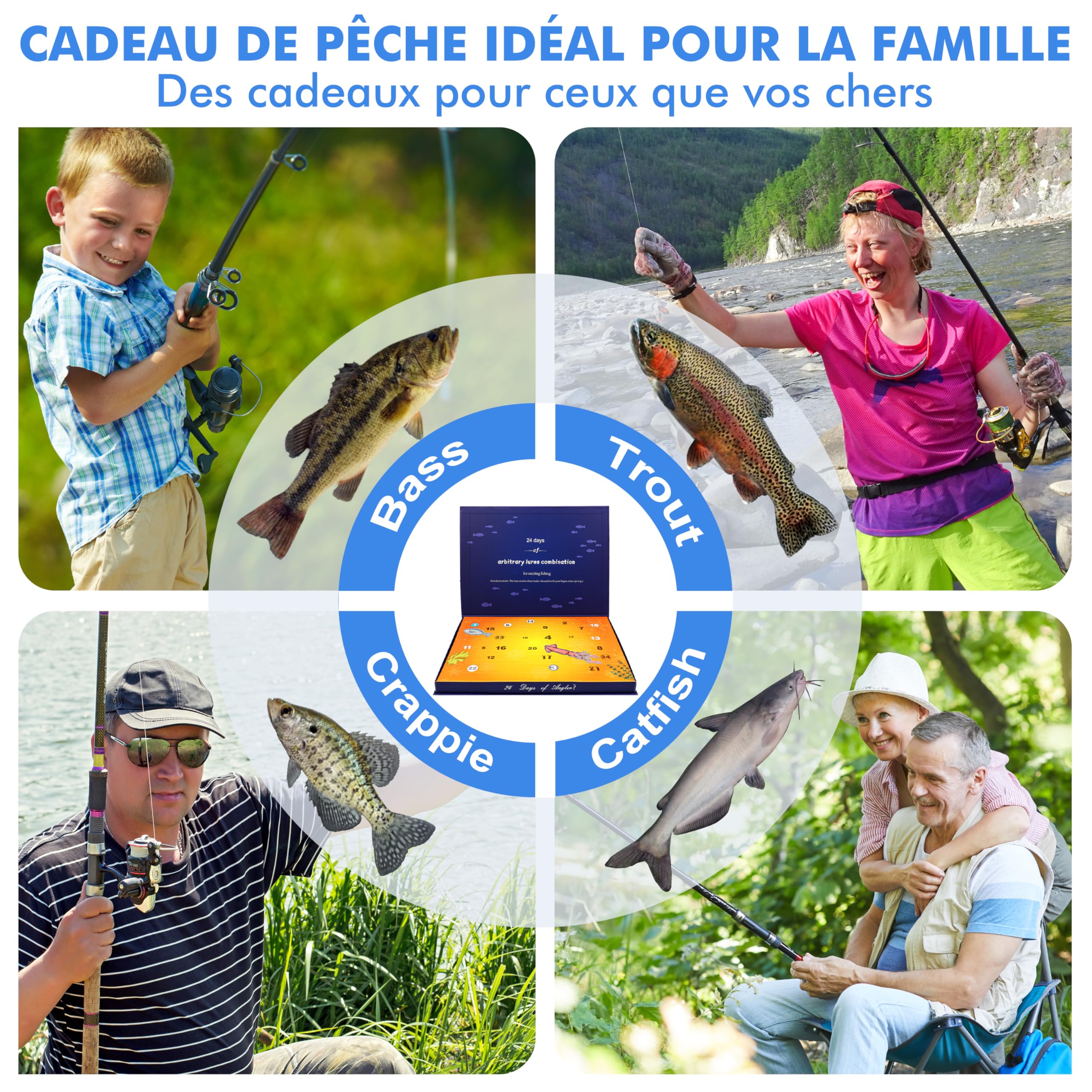 TRUSCEND Kit Complet de Leurres avec Boîte de Pêche et Accessoires Inclus