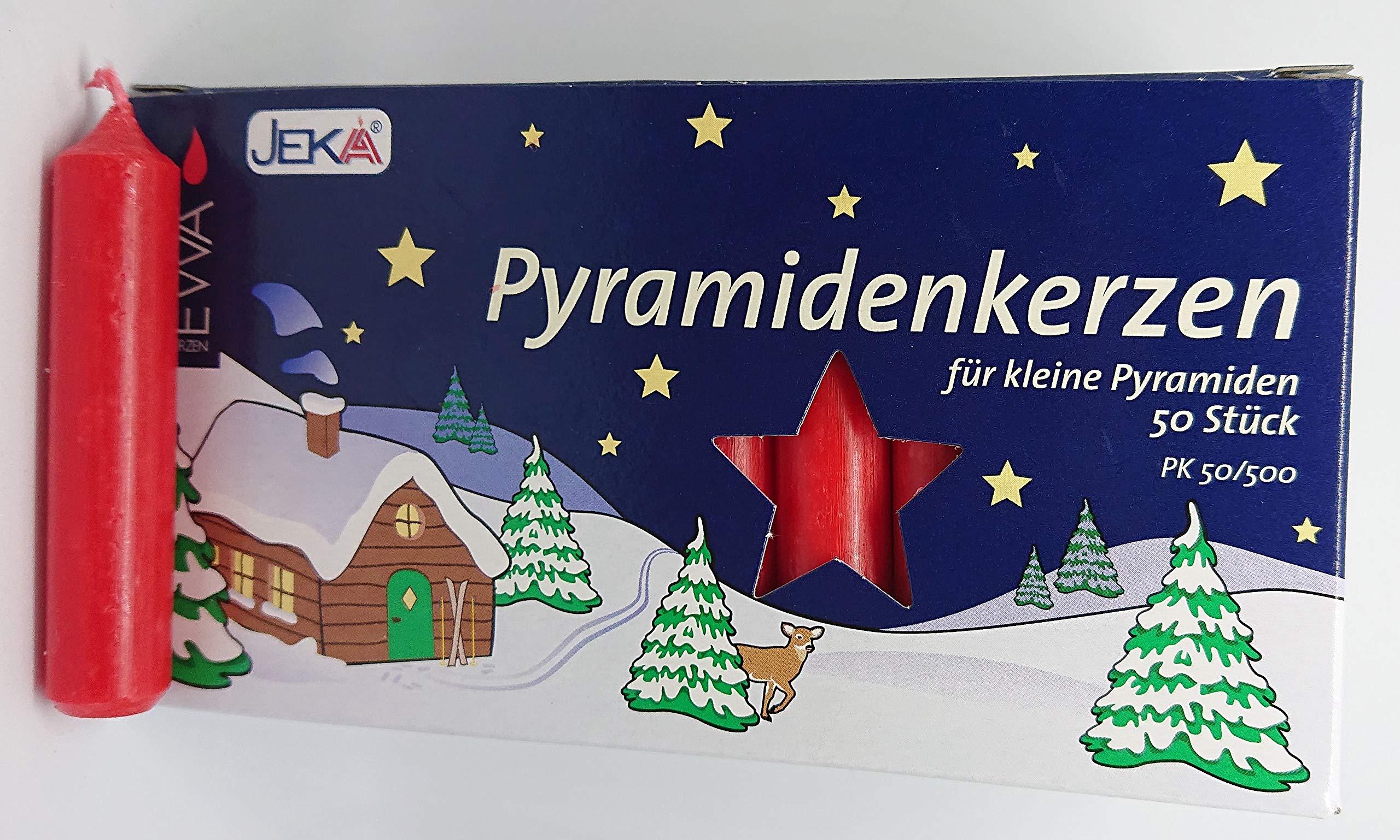 Sparkpack 300 Pyramidenkerzen rot 14x74mm PK50/500
