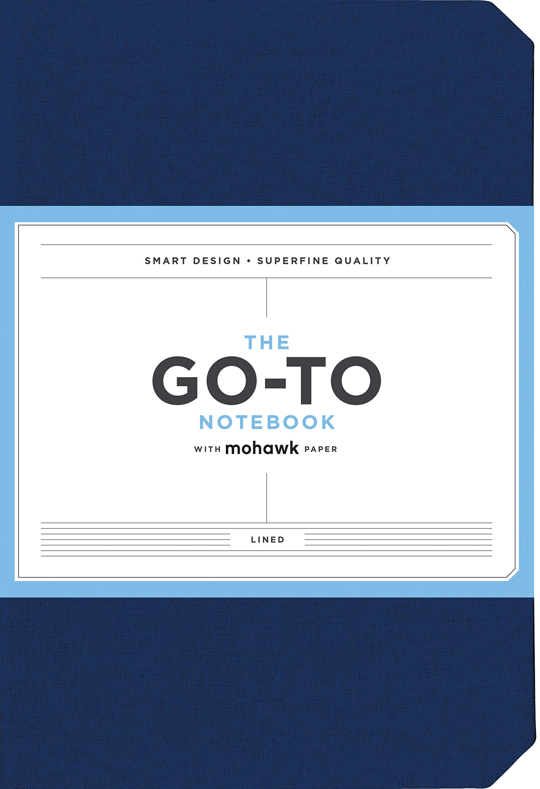 Go-To Notebook: Midnight Blue Lined - with Mohawk Paper