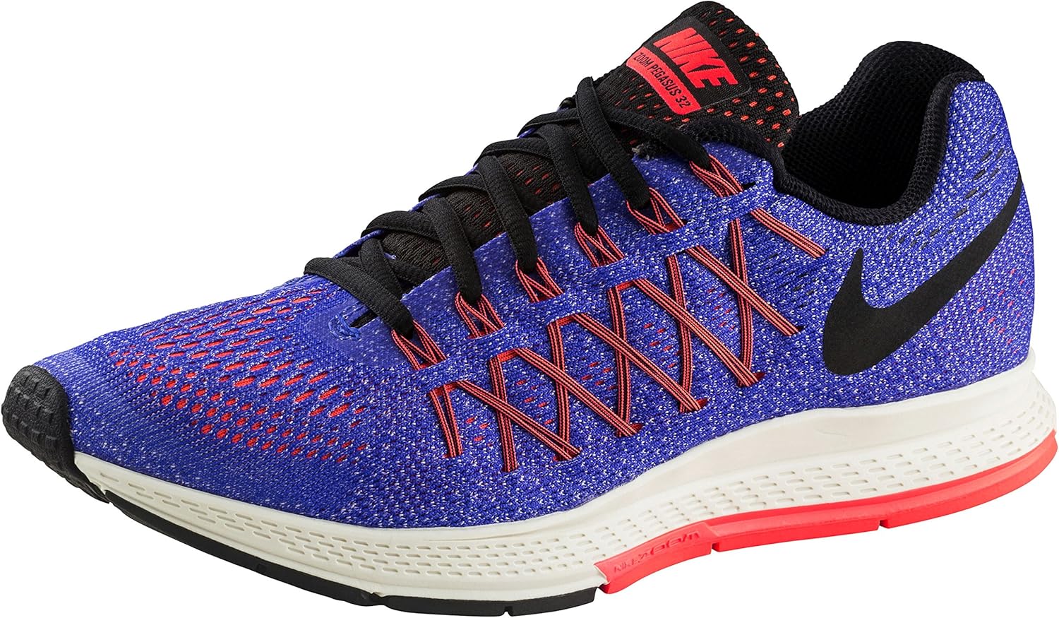 Nike Women's Air Zoom Pegasus 32 Running Shoe Racer Blue/Orange