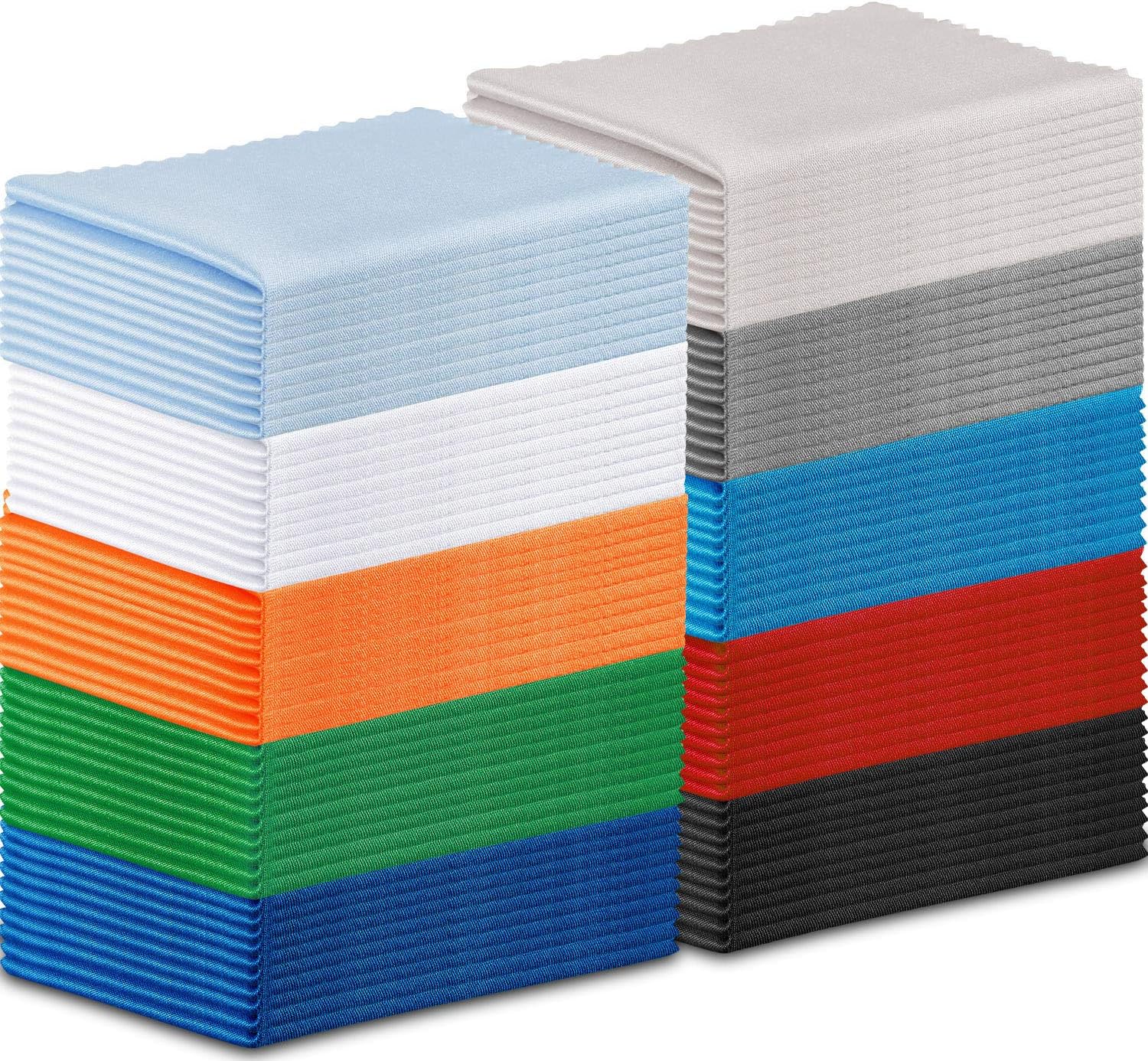 Frienda 100 Pieces Microfiber Cleaning Cloths 7 x 6 Inch