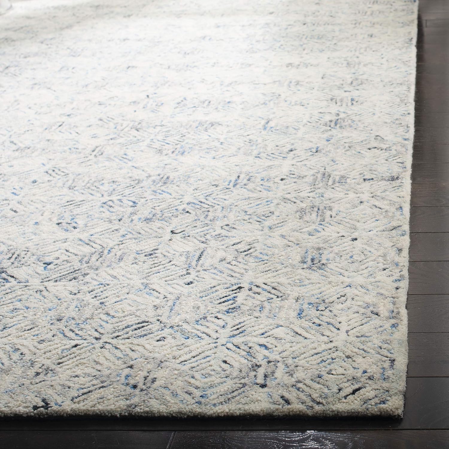 Ivory Elegance Hand-Tufted Wool Rectangular Rug, 8' x 10'