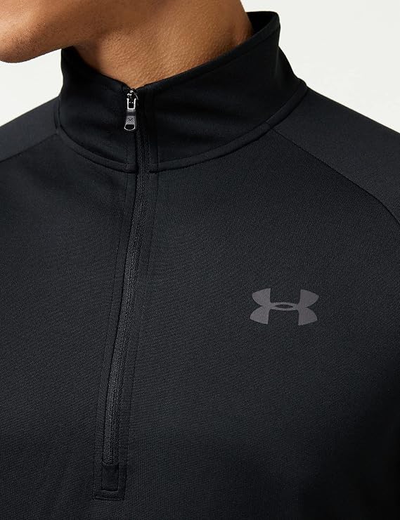 Under Armour Men's UA TechTM 12 Zip Long Sleeve 4XLT Black