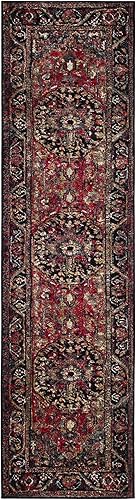 Miniatura 4 de SAFAVIEH Vintage Hamadan Collection - Alfombra de pasillo, 2 pies 3 pulgadas x 10 pies, diseño oriental tradicional persa, no desprende pelusa y de