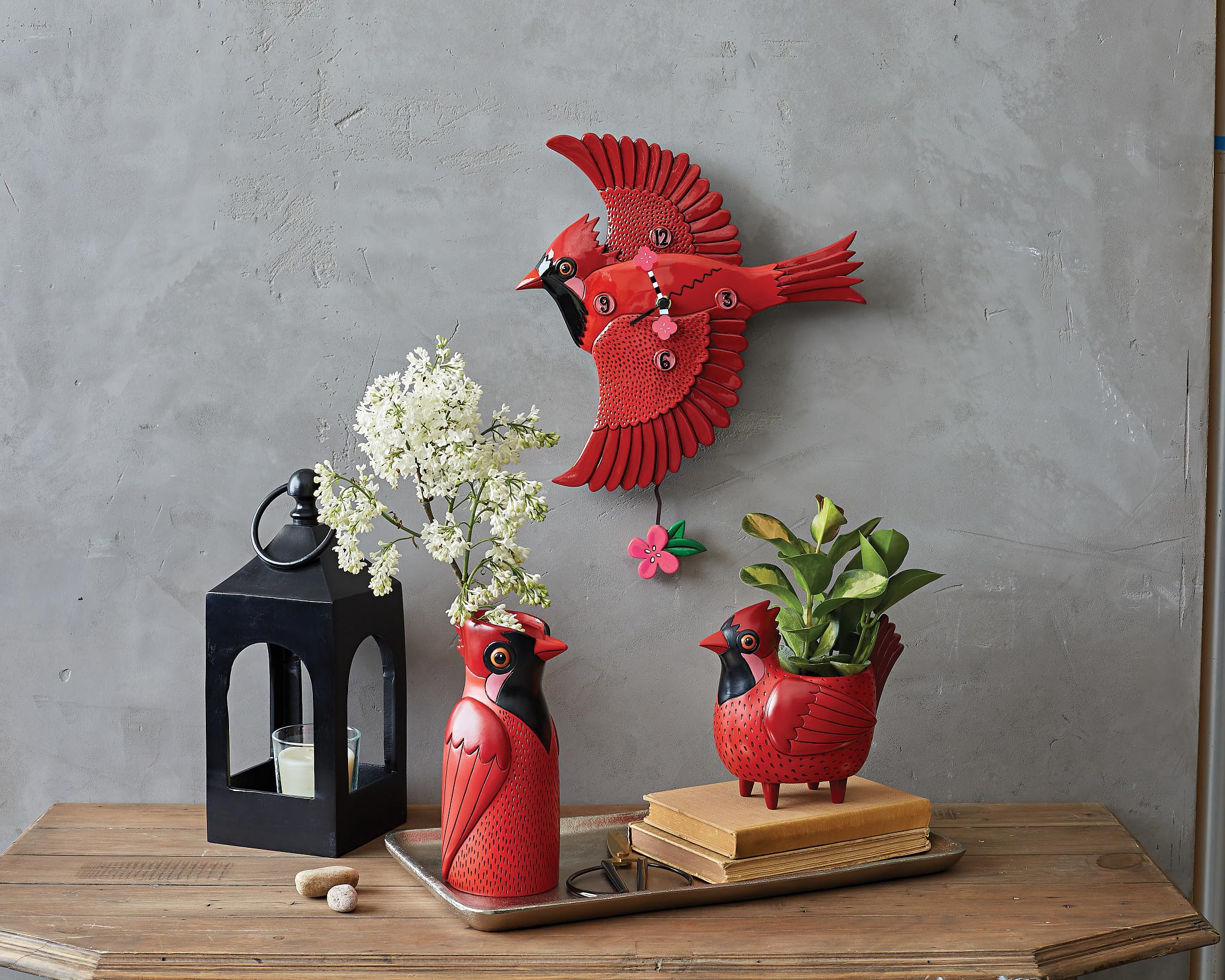 Amazon.com: Enesco Allen Designs Cardinal's Song Bird with Flower