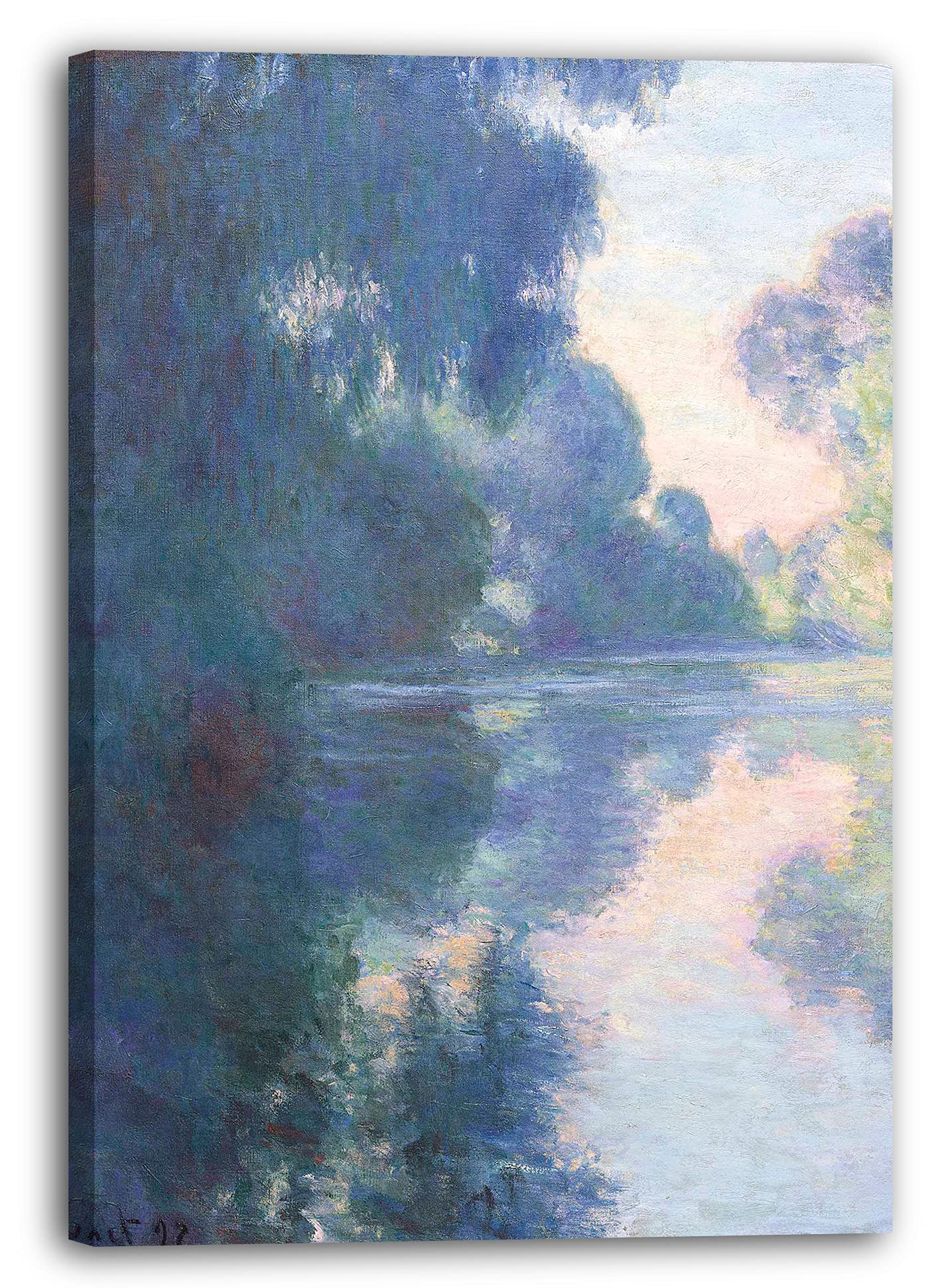 Canvas Print Claude Monet - Morning on the Seine