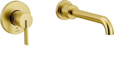 Moen WT6221BG CIA - Grifo de bañera de alto flujo con boquilla de 10 pulgadas, color dorado cepillado