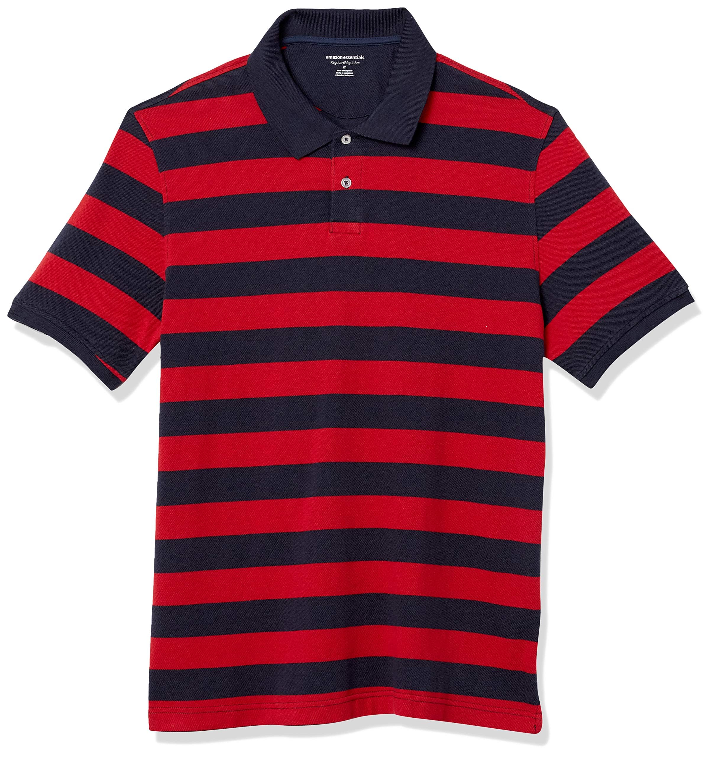 Amazon Essentials Men's Regular-Fit Cotton Pique Polo Shirt
