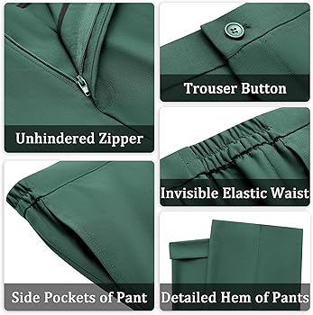 Buy Kelyaa Women's 2 Piece Suit Lady 2 Button Business Work Office