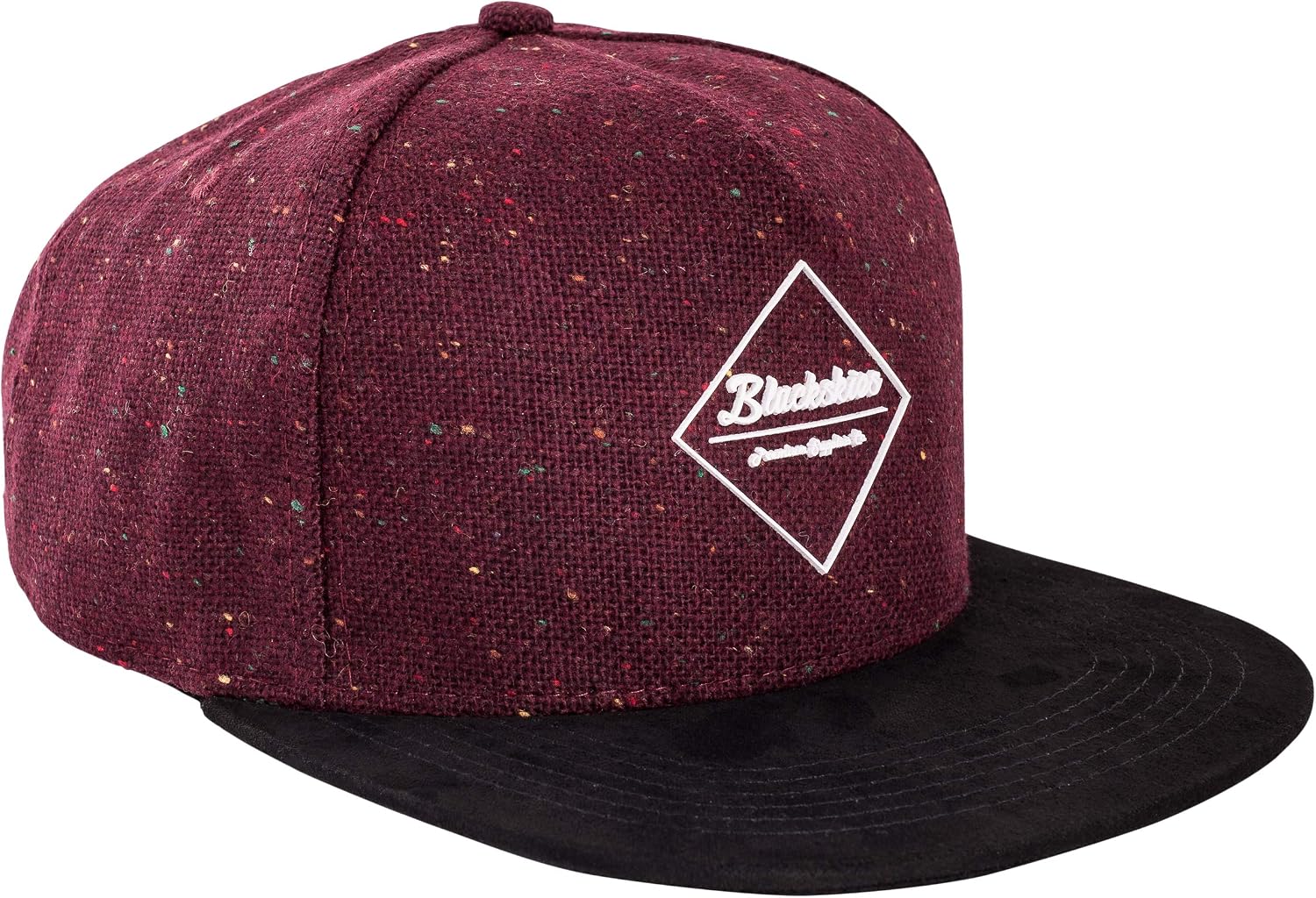 Blackskies Snapback Cap Black Brown Gray Wool Visor Unisex Premium Baseball Cap