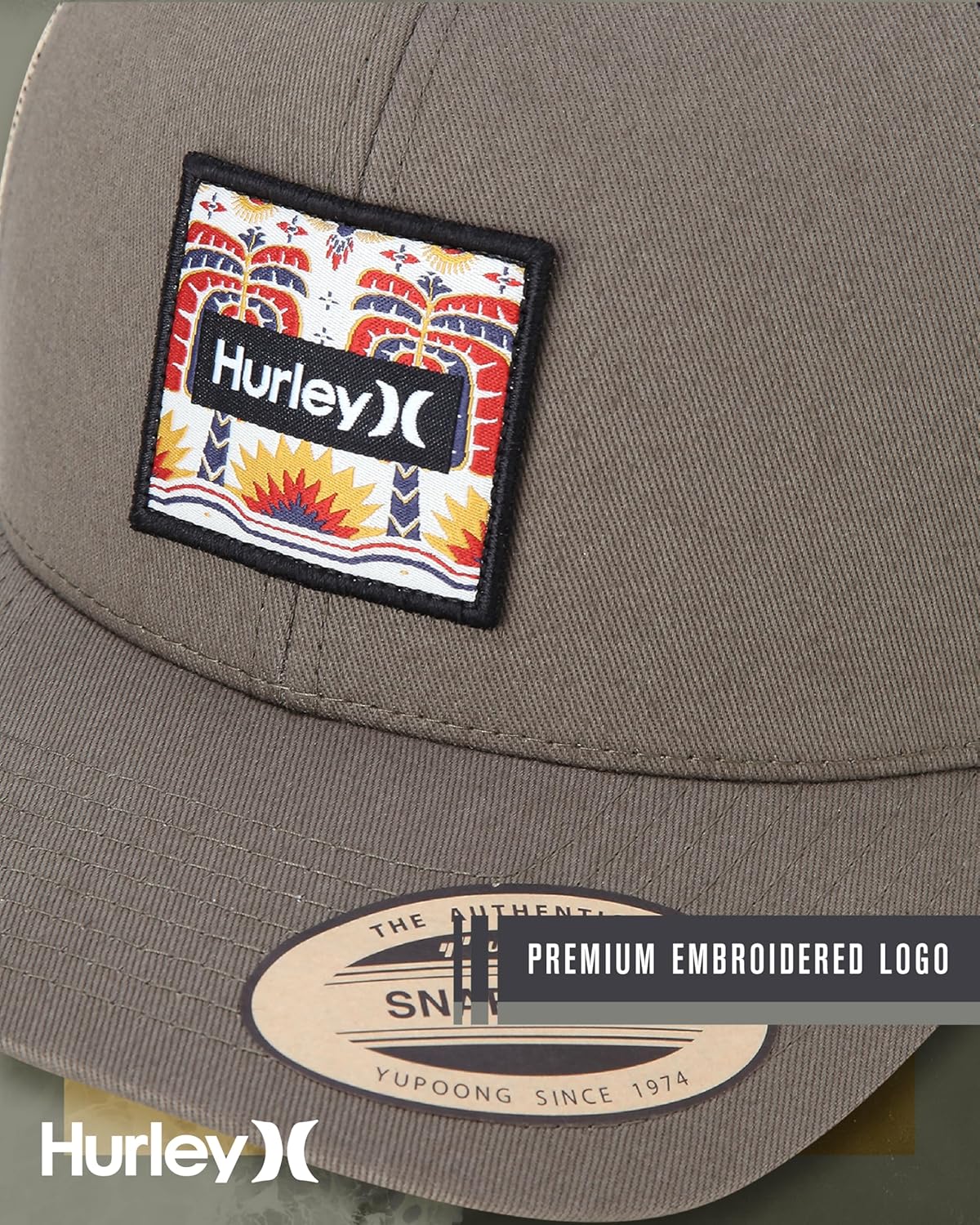 Hurley Men's Caps - Fairway Trucker Mesh Baseball Cap - Snap Back Hats for Men - Image 6