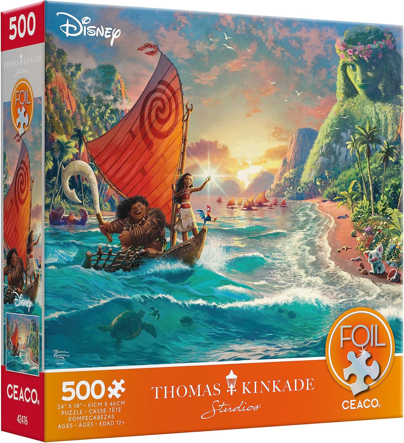 Ceaco - Foil Puzzle - Thomas Kinkade - Moana - 500 Piece Jigsaw Puzzle
