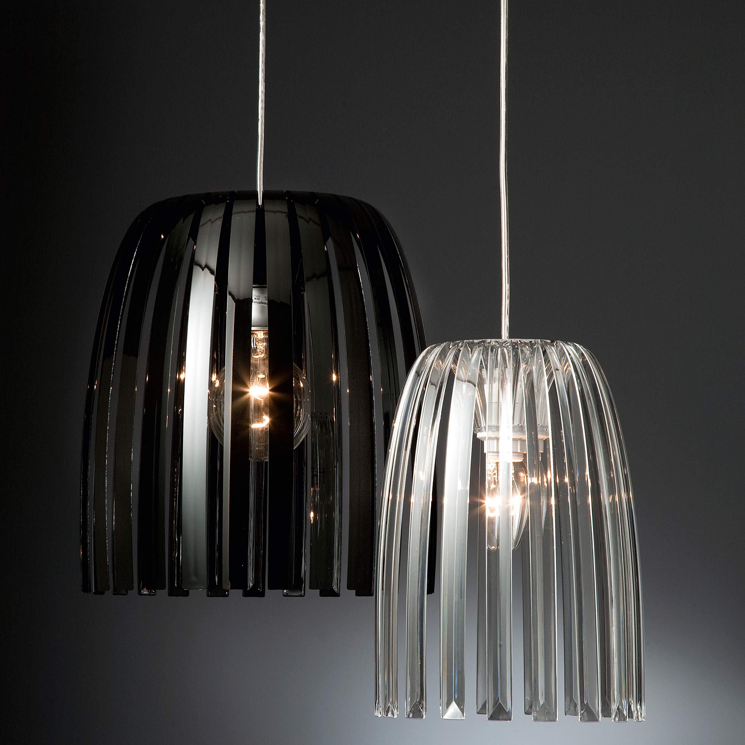 Abat-jour Koziol Josephine XL Pour Suspension Cosmos - Noir, Design Plastique