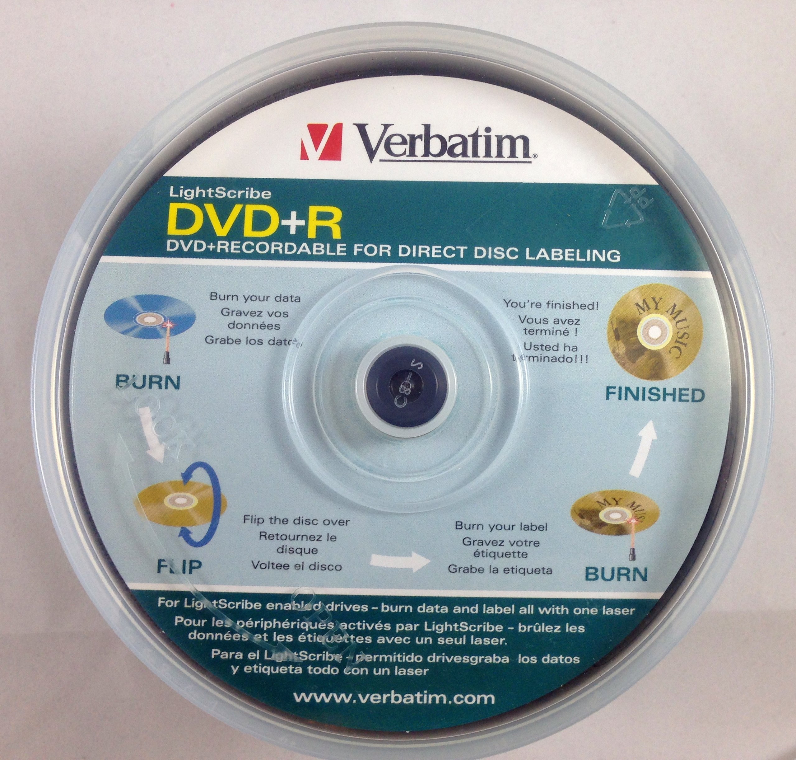 Verbatim LightScribe 8x DVD+R Media