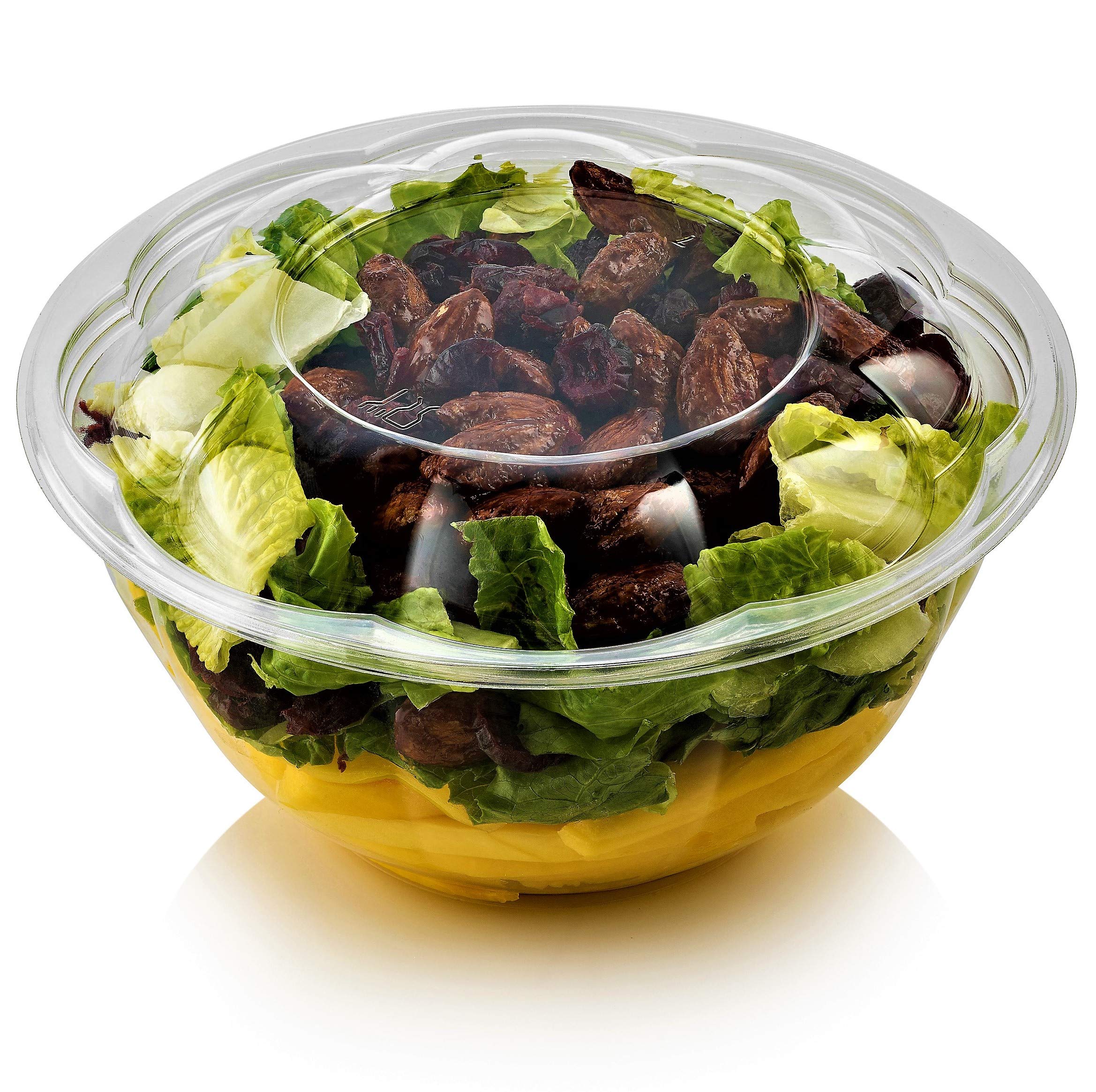 Disposable Salad Bowls With Lids 32 oz. Salad Container For Lunch