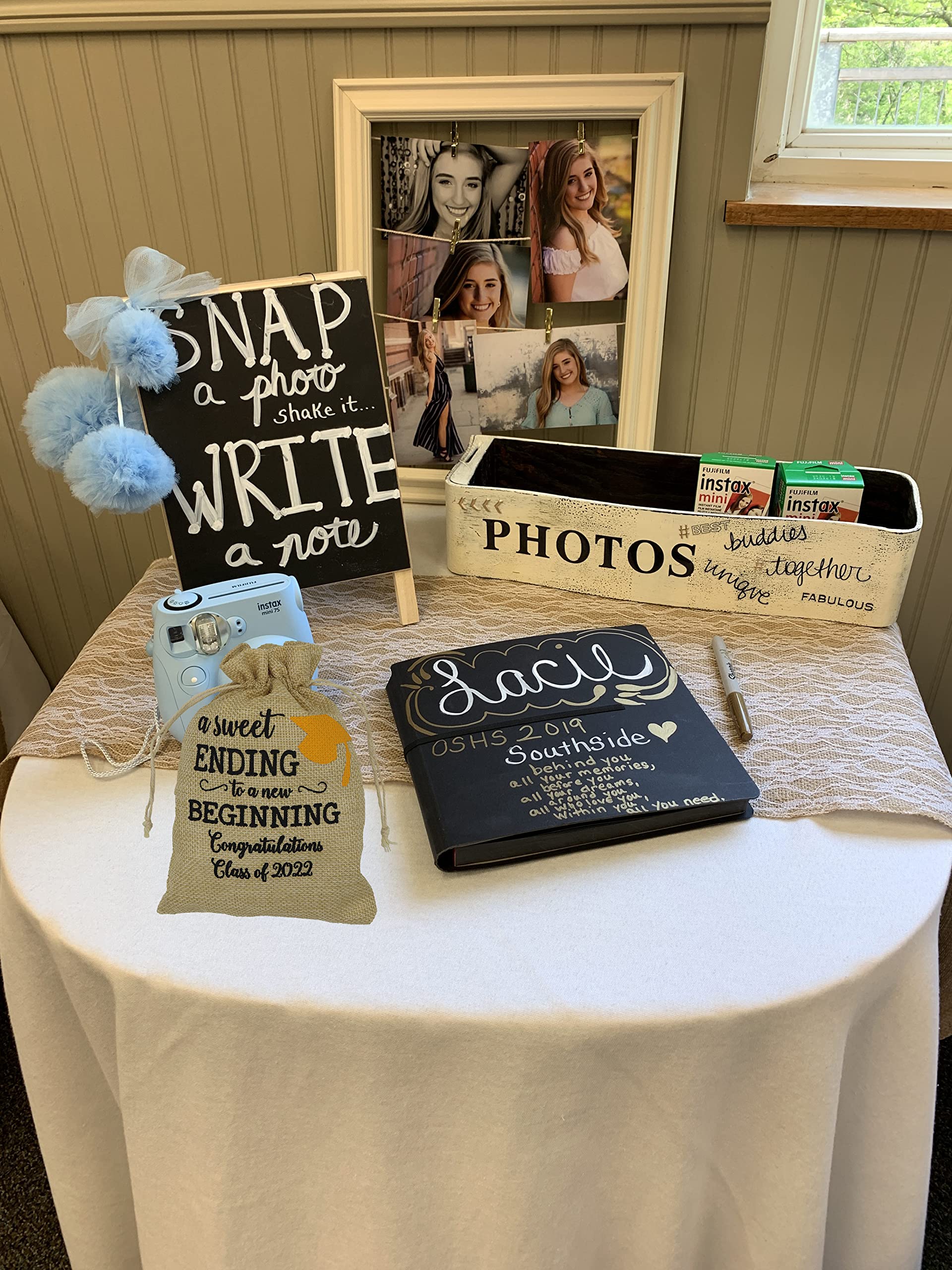 Burlap Graduation Party Ideas Set Of 3 Sticks, Graduation Party