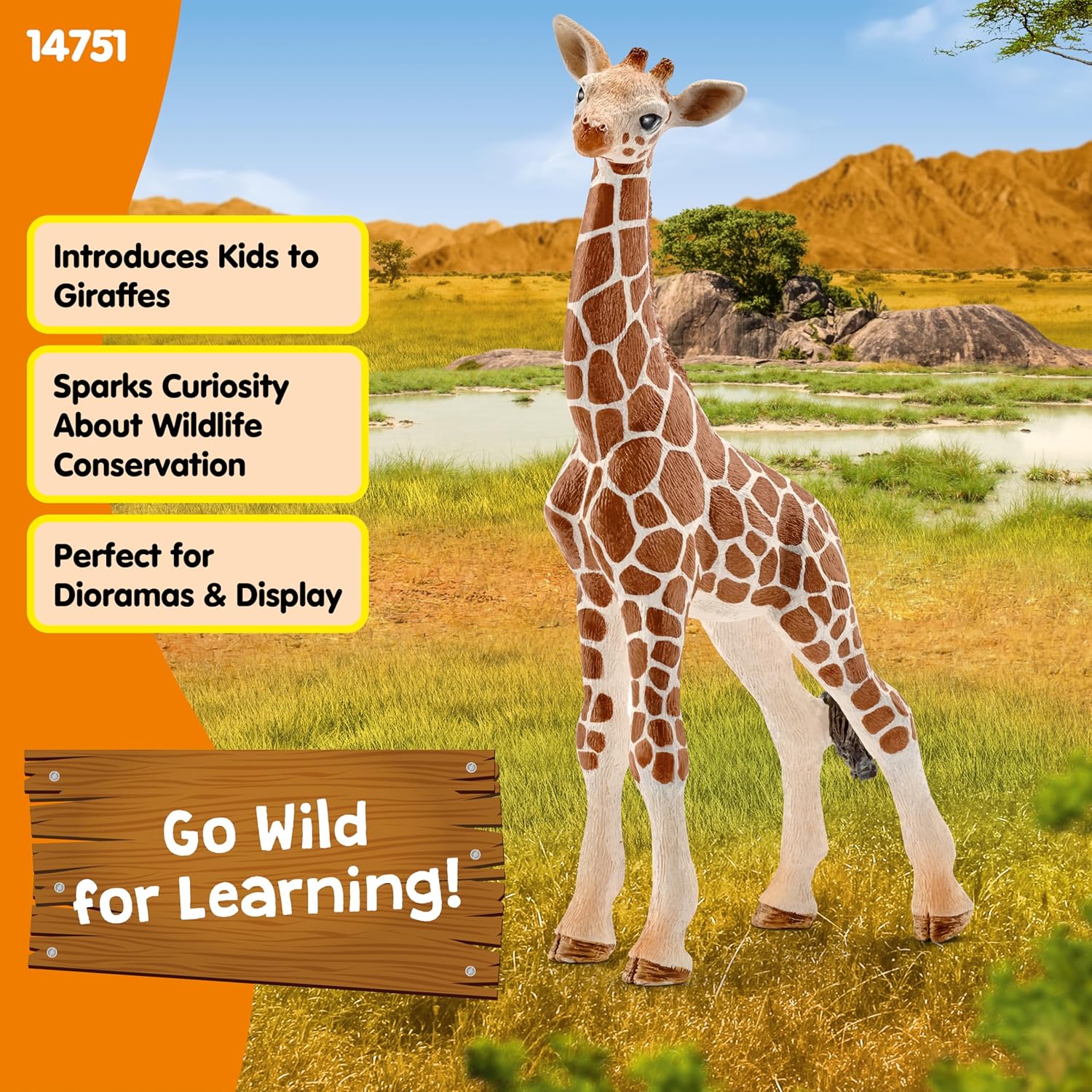 Schleich-beeldje 14751 - Savannah Animal - Baby Giraffe