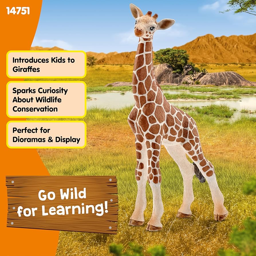 Amazon.co.jp: シュライヒ ワイルドライフ キリン (仔) フィギュア