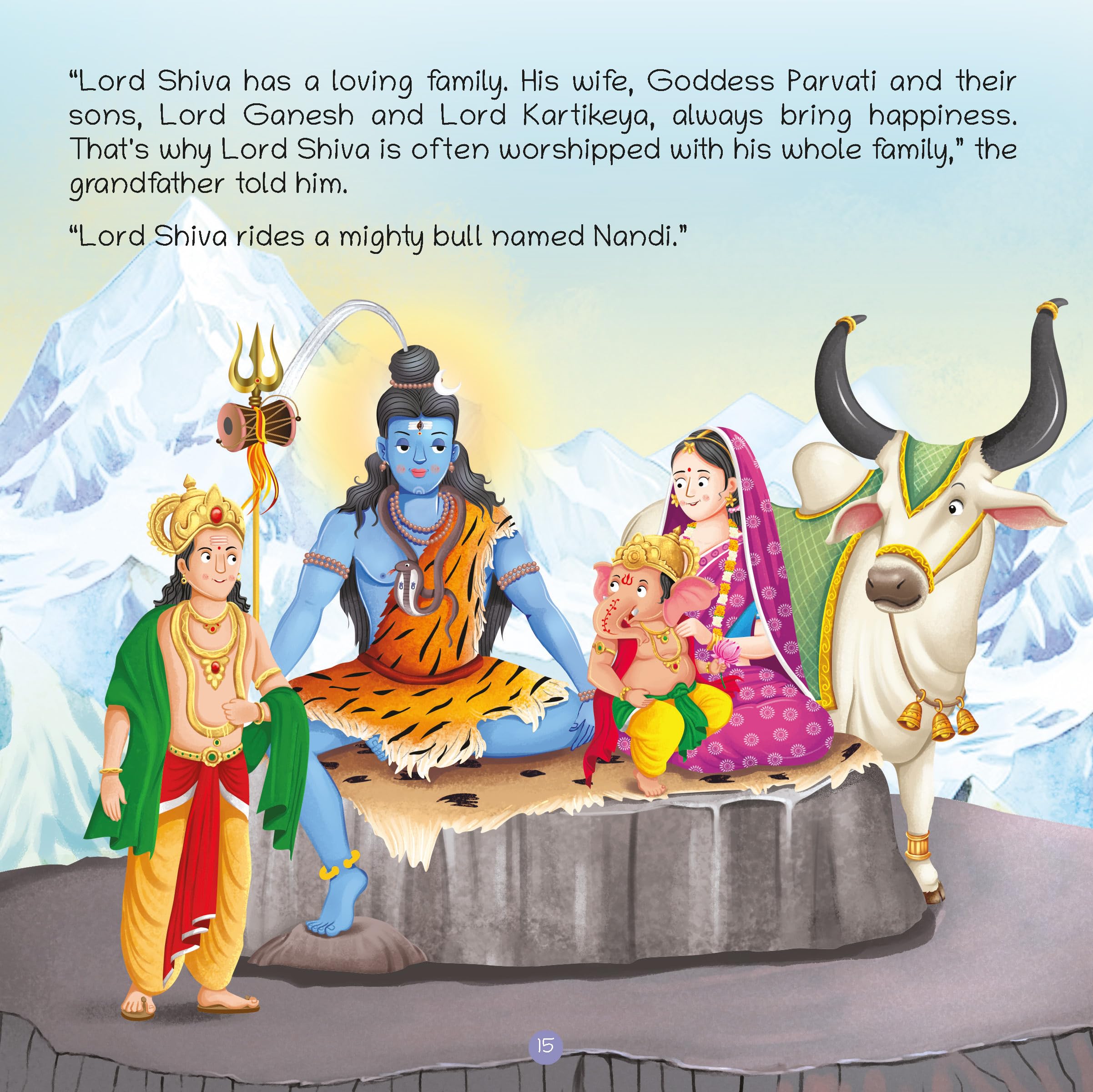 Oswaal Lil Legends Shiva Story Book for Kids Age 3-10 Years | Mythological Tales of Lord Shiva | Colourful Illustrations and Simple Language | Cultural Learning and Moral Stories 3