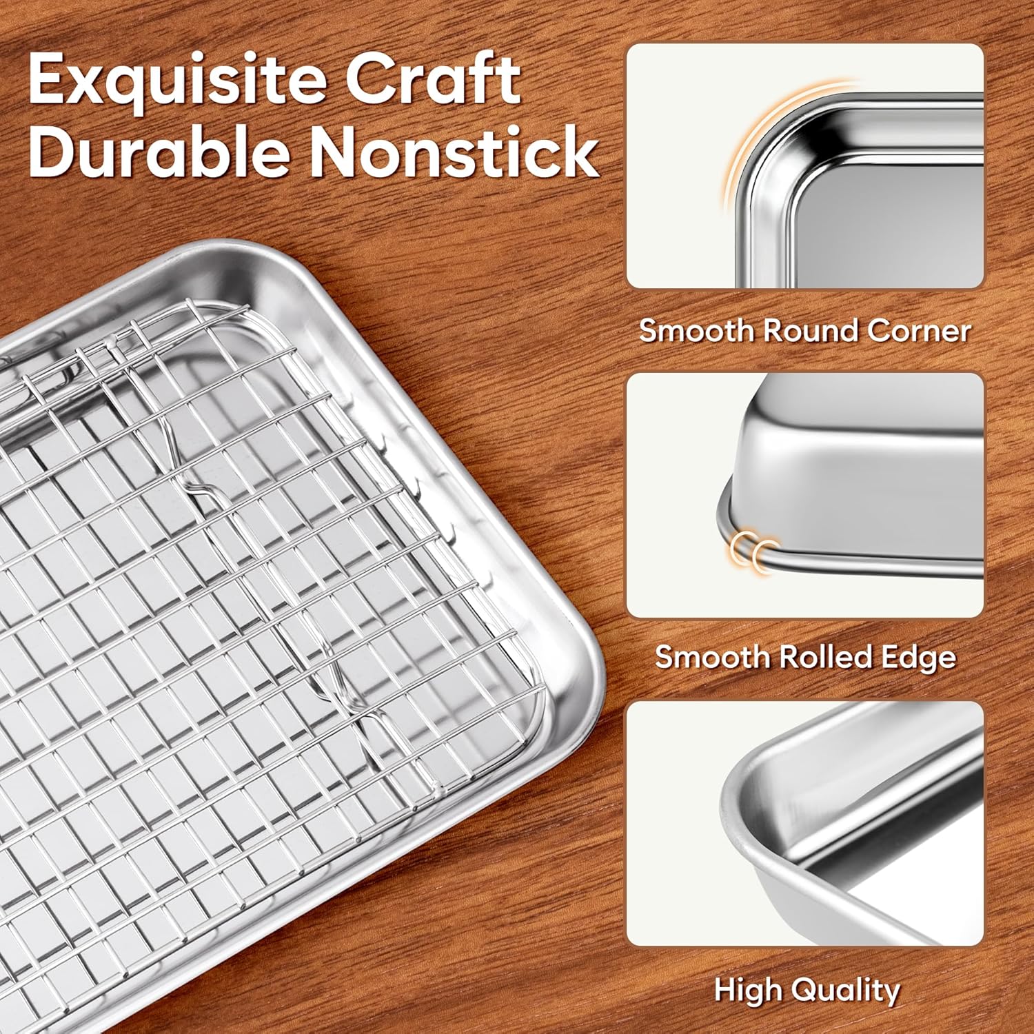 Bandeja para Horno con Rejilla Antiadherente