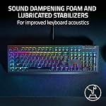 Razer BlackWidow V4 X Mechanical Gaming Keyboard: Yellow Switches Linear & Silent - 6 Macro Keys - Chroma RGB - Doubleshot ABS Keycaps - Roller & Media Keys - Razer Snap Tap
