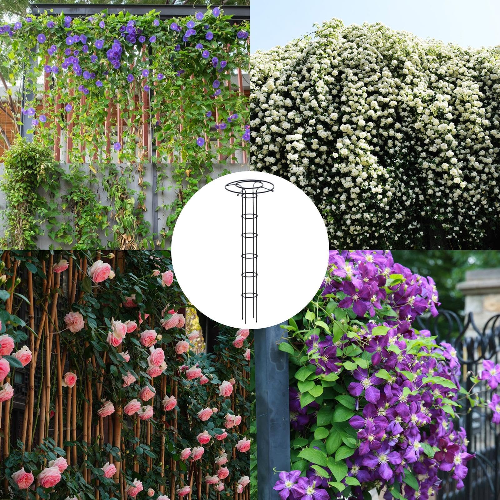 Pergola do wspinaczki dla roślina | 210 cm pergola ogrodowa do doniczkowych roslin | metalowa kolumna do pnących roślin | kratka do wspinaczki "zrób to sam" do doniczek