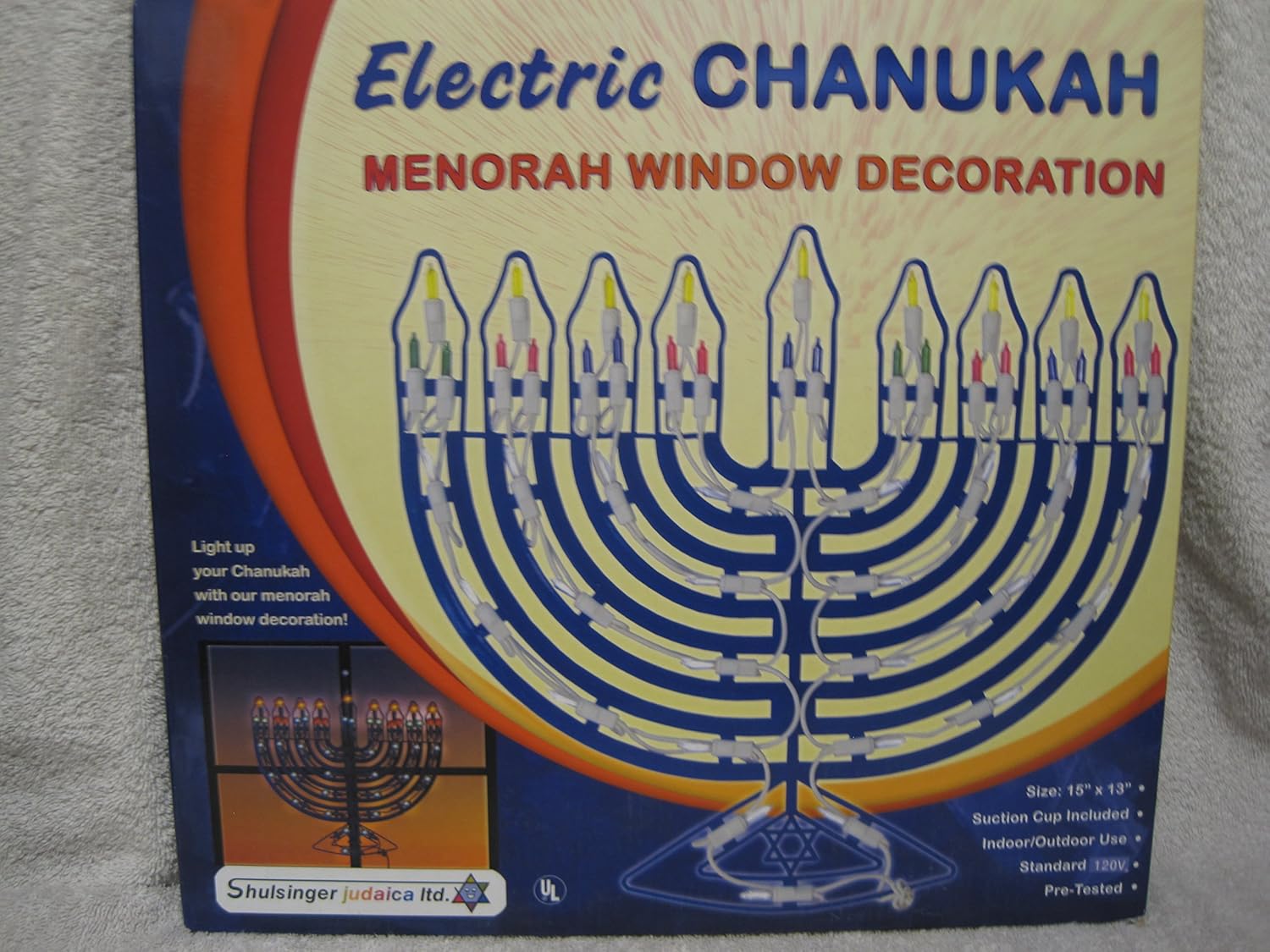 Electric Chanukah Menorah Window Decoration Home & Kitchen