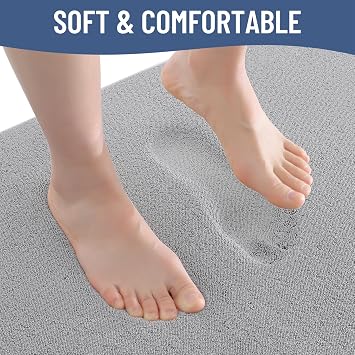 Smiry Memory Foam Bath Mat 30x20, Extra Soft Absorbent Bathroom Rugs