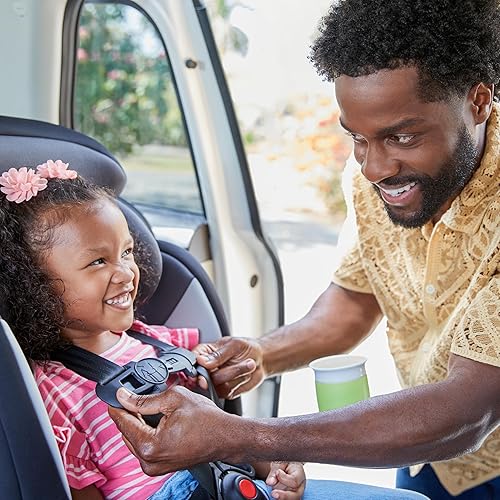 Miniatura 8 de Safety 1st - Silla elevadora Grand 2 en 1 para automóvil, orientada hacia adelante con arnés, 30 a 65 libras, con posicionador de cinturón