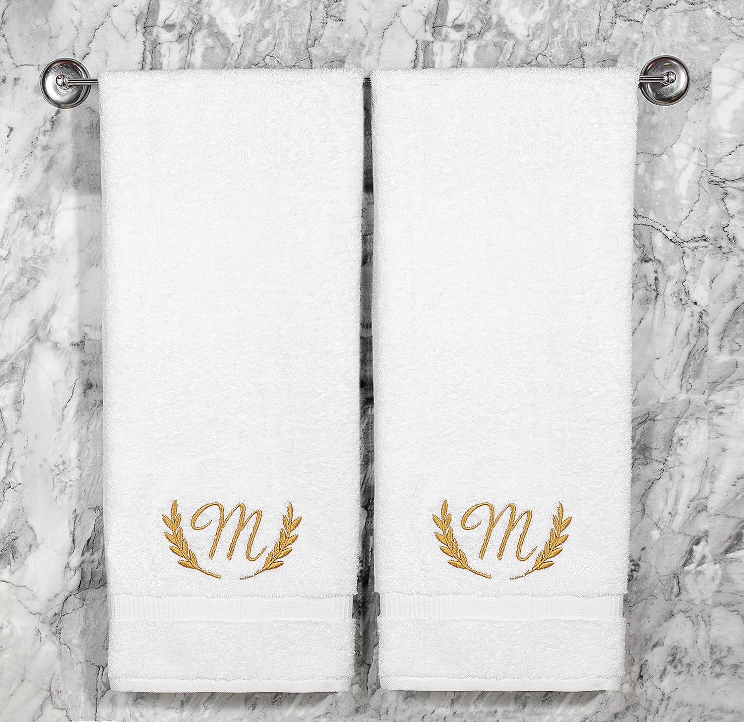 Home and Plan Personalized Monogrammed Towels 2Piece Set
