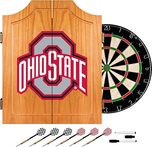 NCAA Ohio State University - Gabinete de madera para dardos