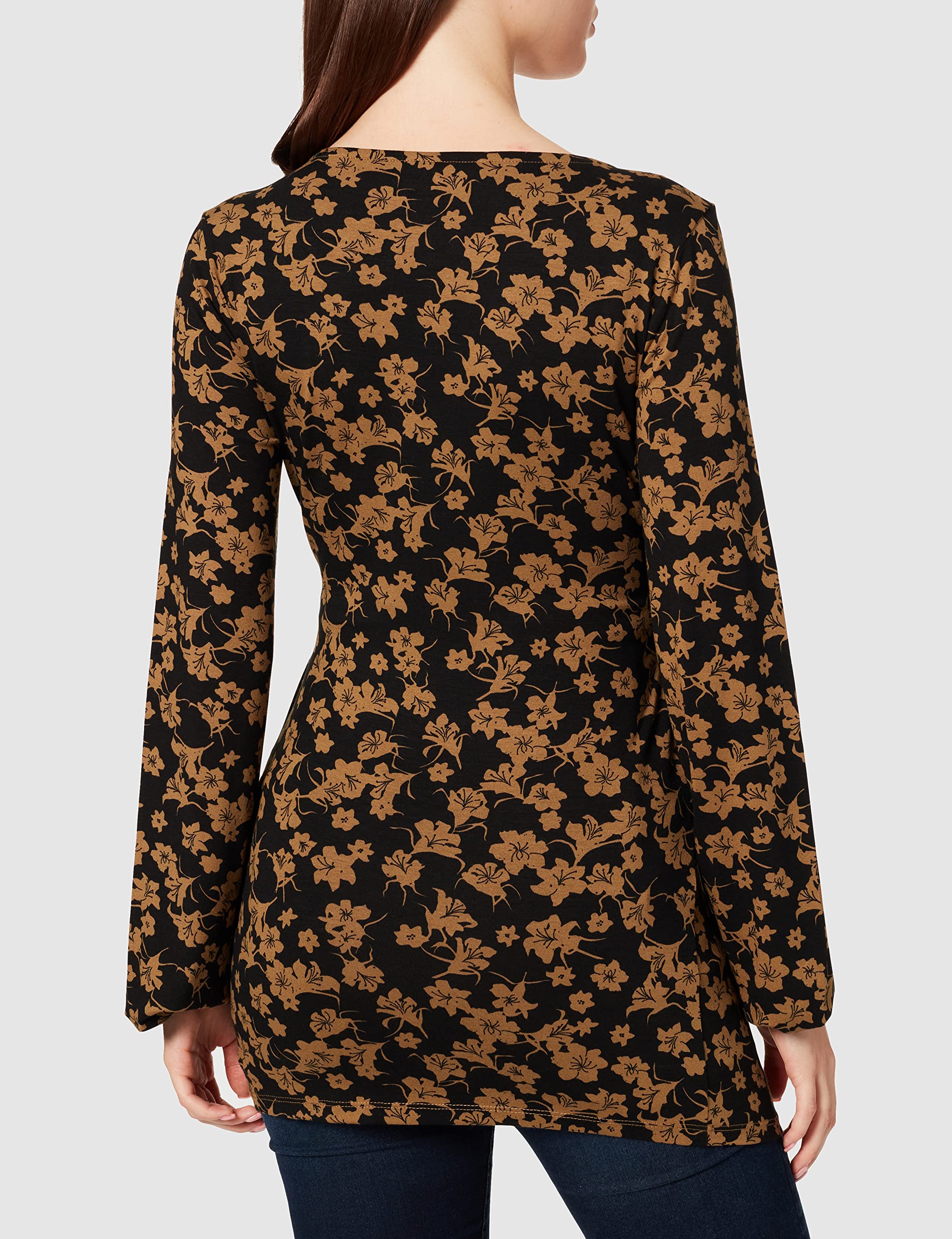 Noppies Damen Top Nurs Ls AOP Irving T-Shirt