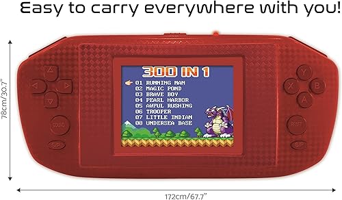 Miniatura 3 de LEXiBOOK 300 Video Game Handheld Console - Red