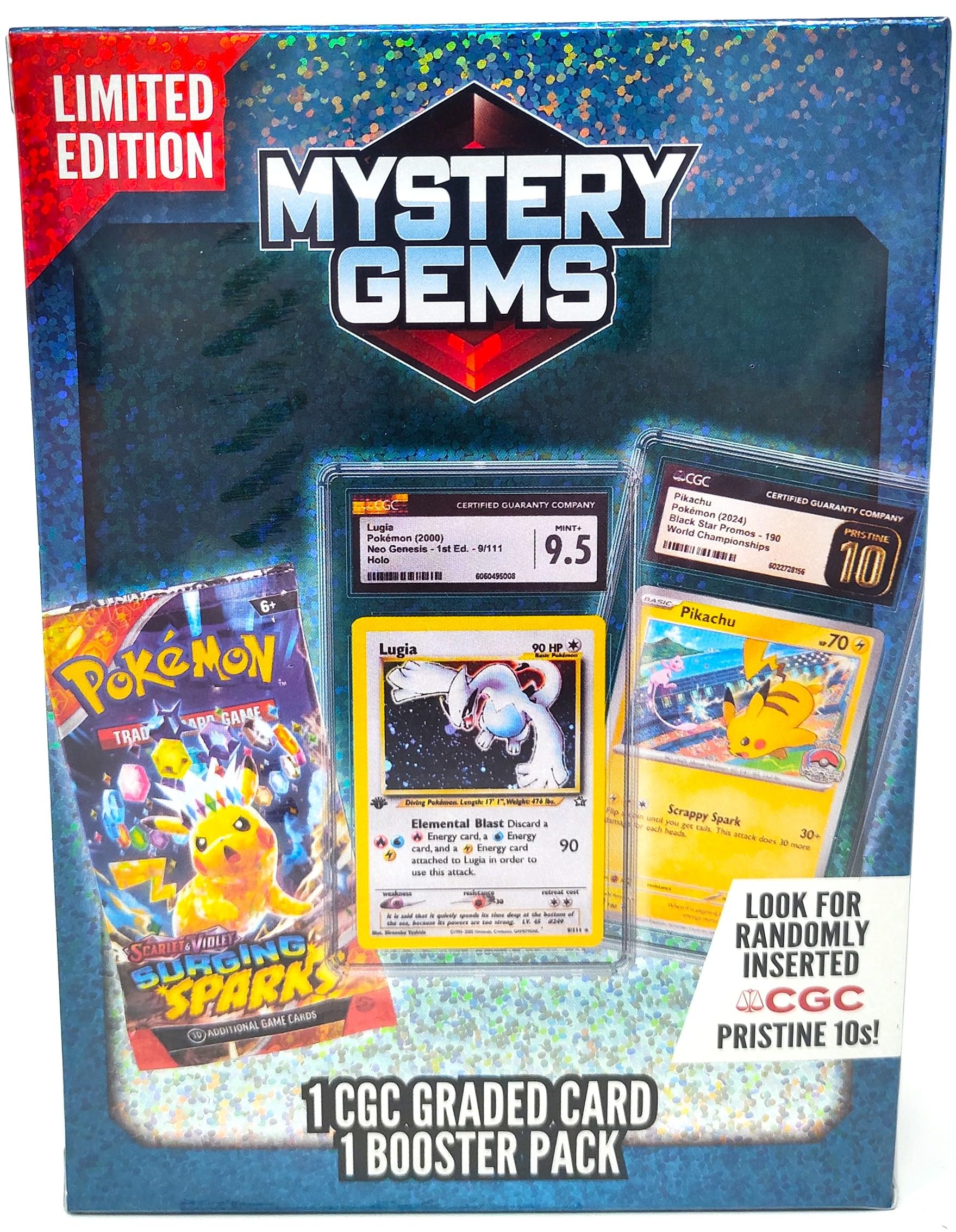 Amazon.com: Pokemon Mystery Gems - 1 CGC Graded Card and 1 Booster