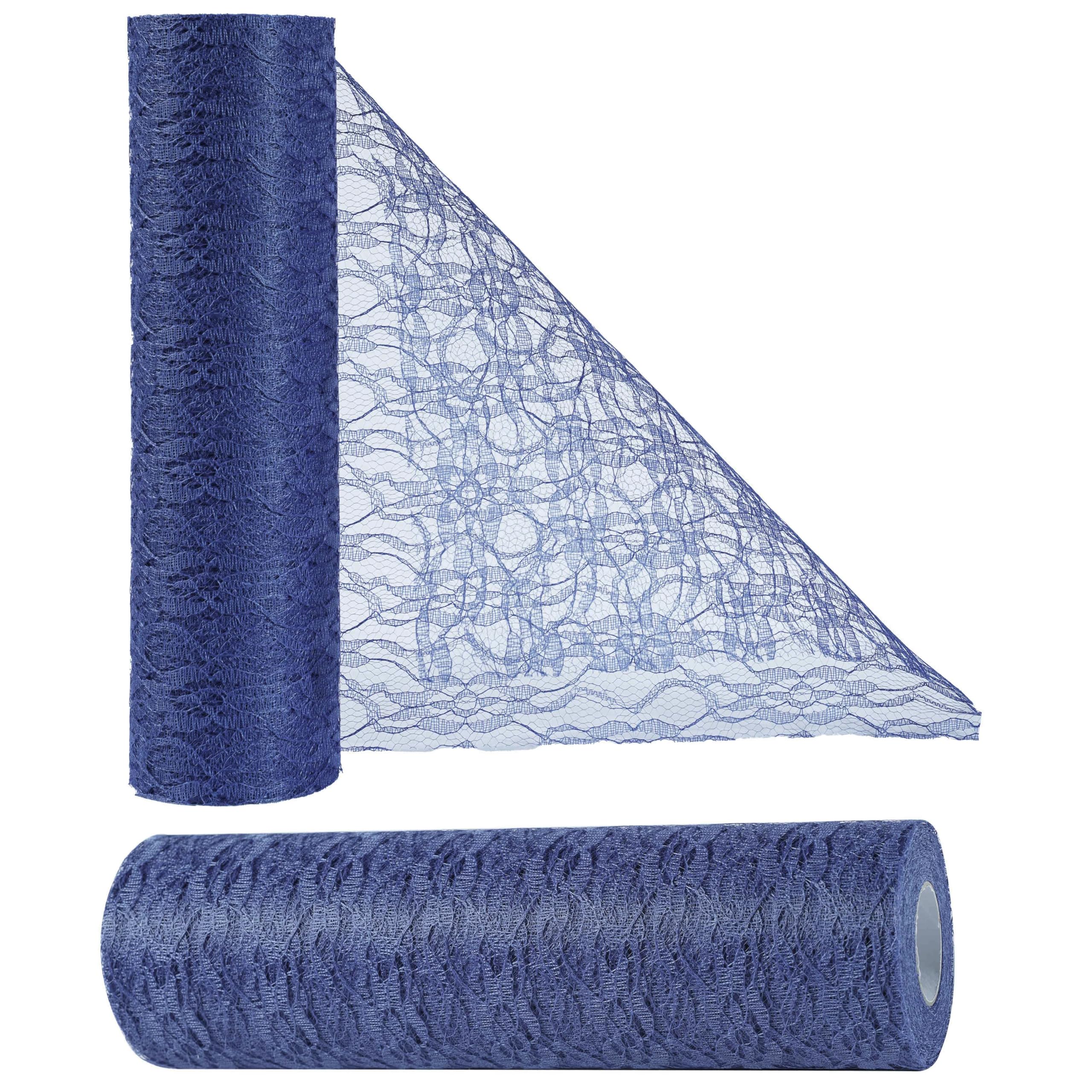 OSVINO Runner Tavola Blu Con Paillettes Rotolo 30 Cm X 10 M Runner Decorativo Natale Decorazione Del Tavolo Da Pranzo Decorazioni Per Decorato