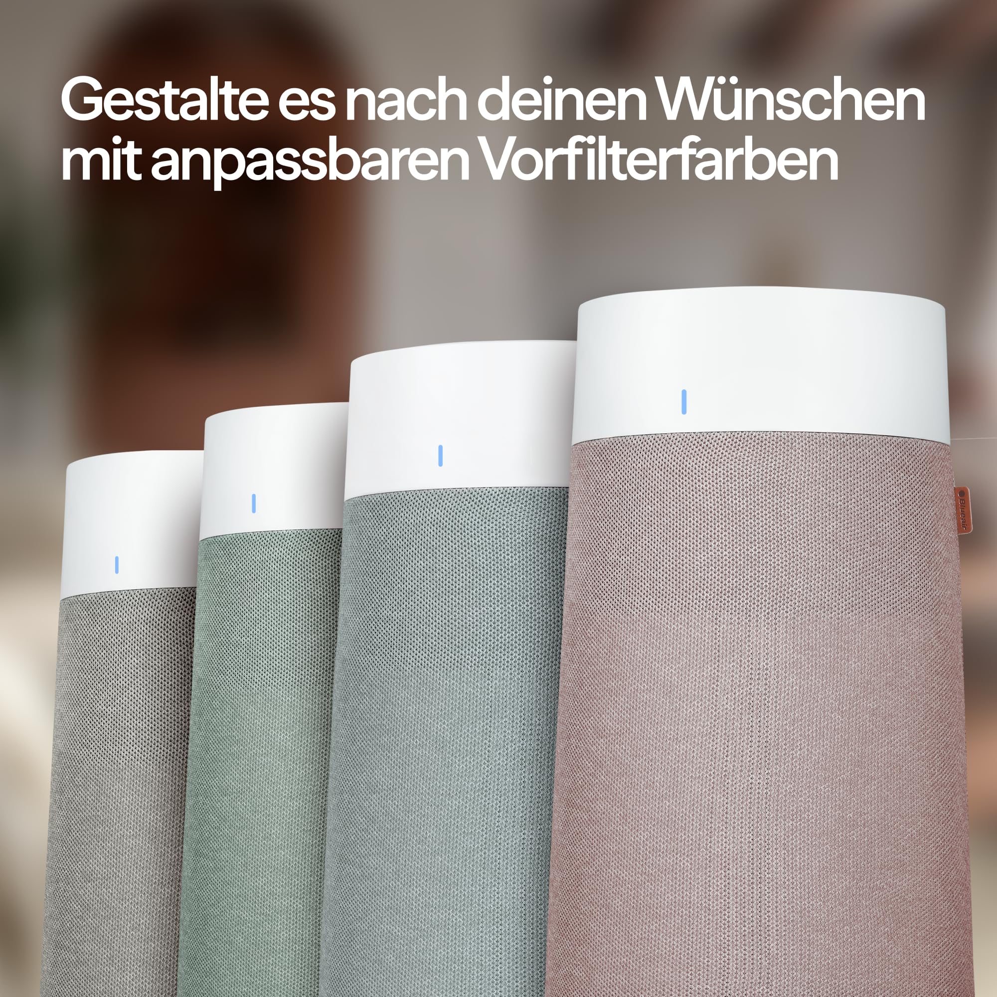 BLUEAIR Luftreiniger für Räume bis 43 m² – Smart, Leise, HEPASilent Technologie, Ideal für Zuhause, Schlafzimmer, Kinderzimmer, Gegen Staub, Allergene, Rauch, Schimmel, Tierhaare – Blue Pure 511i Max