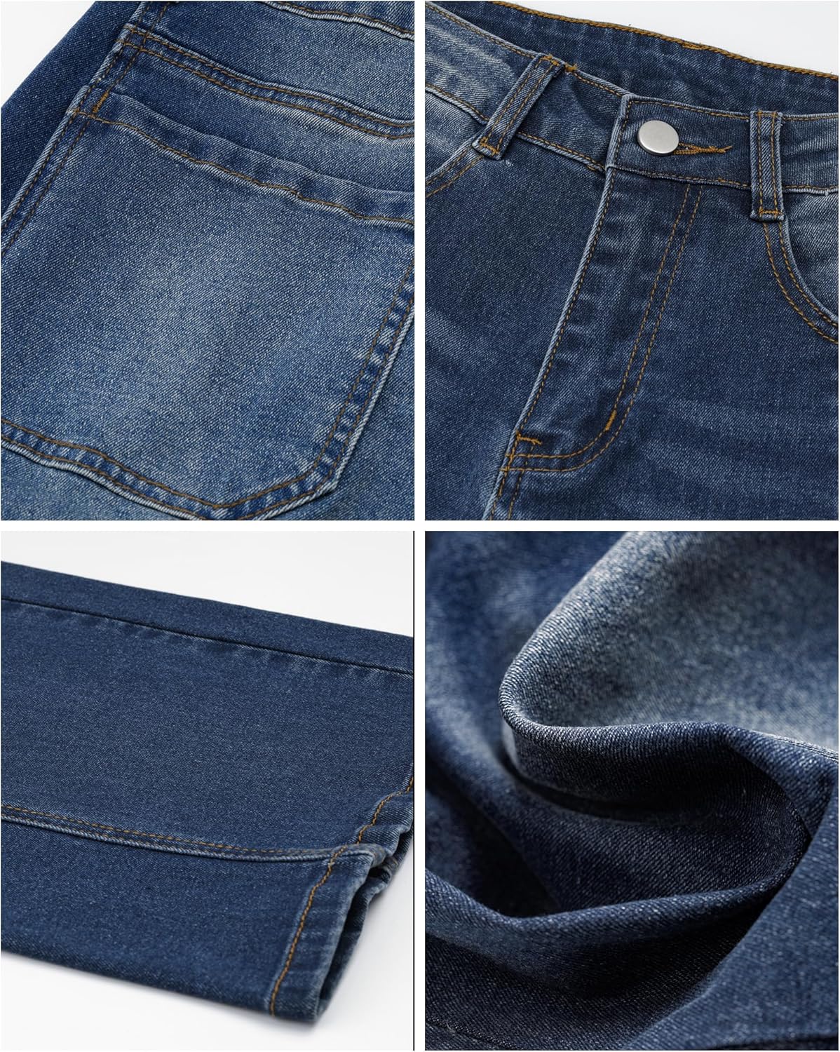 Womens Wide Leg Jeans Mid Rise Baggy Boyfriend Stretchy Ankle Vintage Denim Cropped Pants Trendy 2025 - Image 5