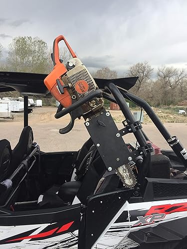 Miniatura 7 de Soporte de motosierra de barra enrollable OEM UTV para todas las barras de rollo redondas de 1 1/2" a 2" RCM-3012 pendiente de patente