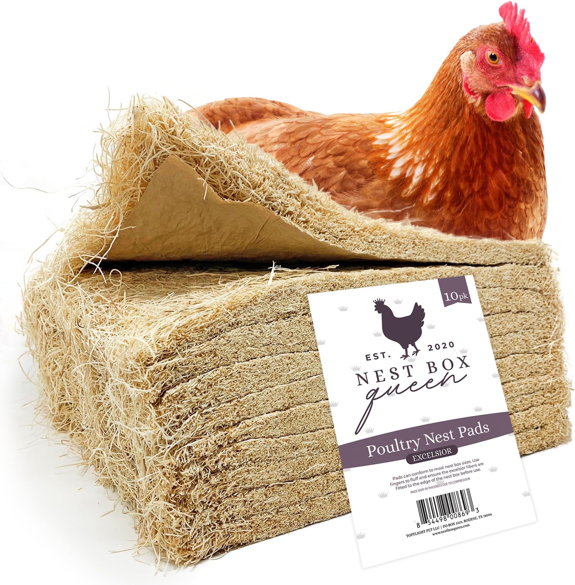 Aulock 10 Pack Thickened Coco Coir Liner Chicken Nest Pads