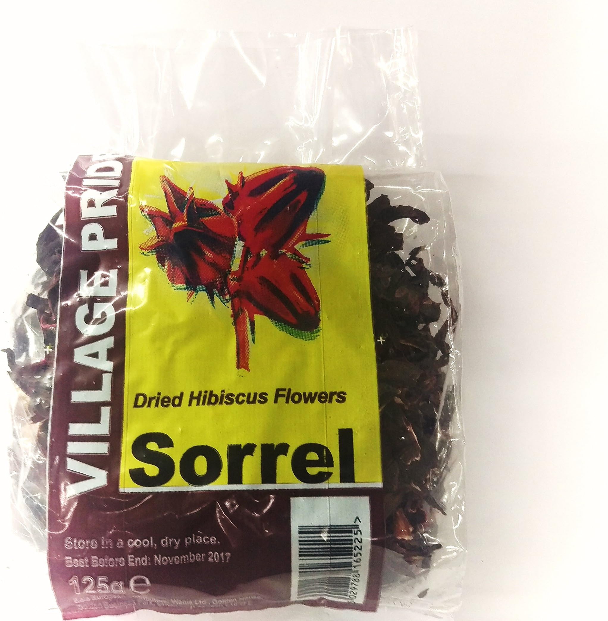 Village Pride Dry Sorrel Dried Hibiscus Flowers (125g)