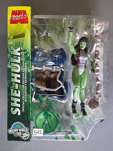 Figura de acción Marvel Select Special Exclusive Collector Edition de 8 pulgadas de alto con base altamente detallada, SHE-HULK