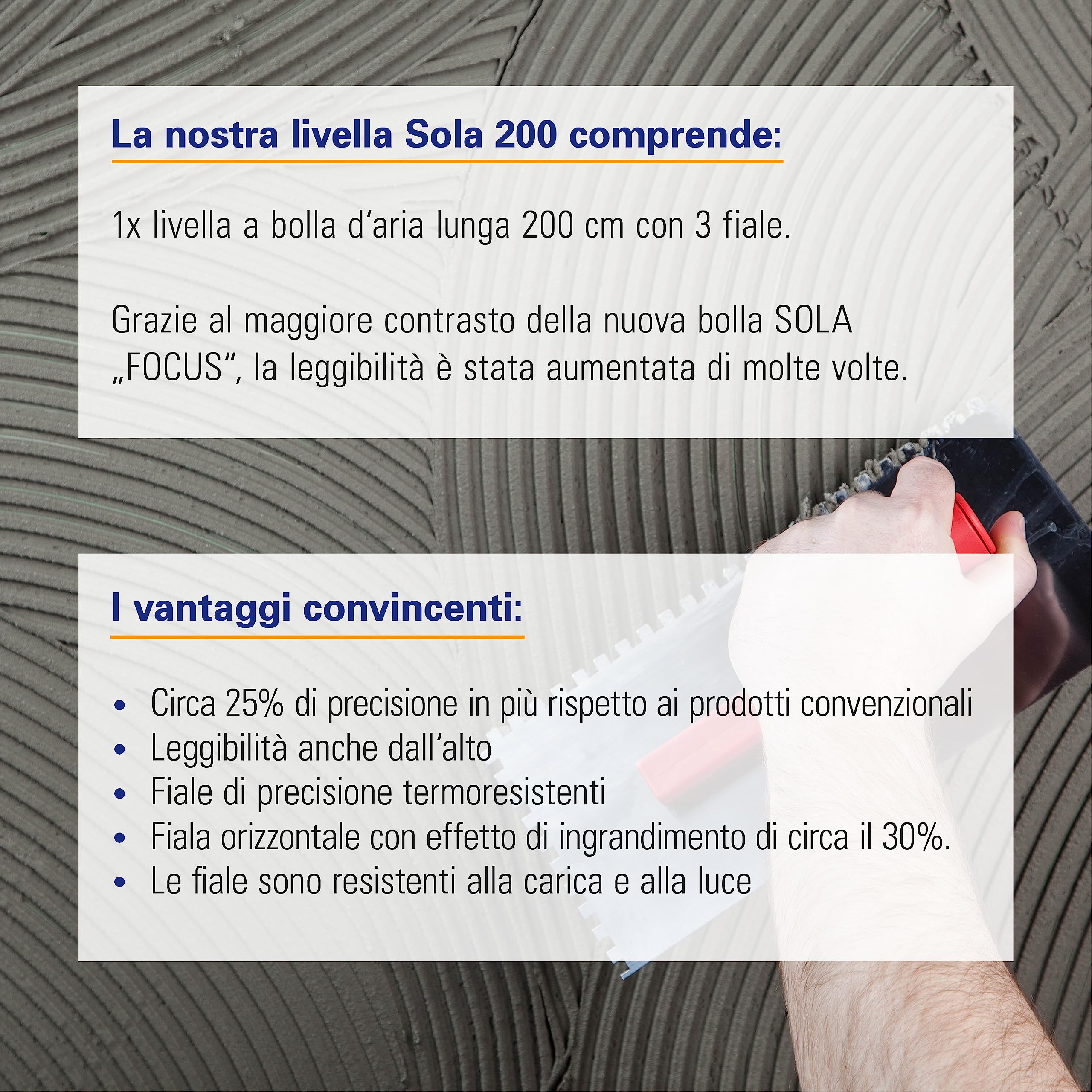 Karl Dahm Sola Livella a Bolla 200cm l Livello a Bolla di Precisione in Robusto Alluminio l Strumento di Misurazione Professionale con Sistema a Bolla Perfezionato – 11297