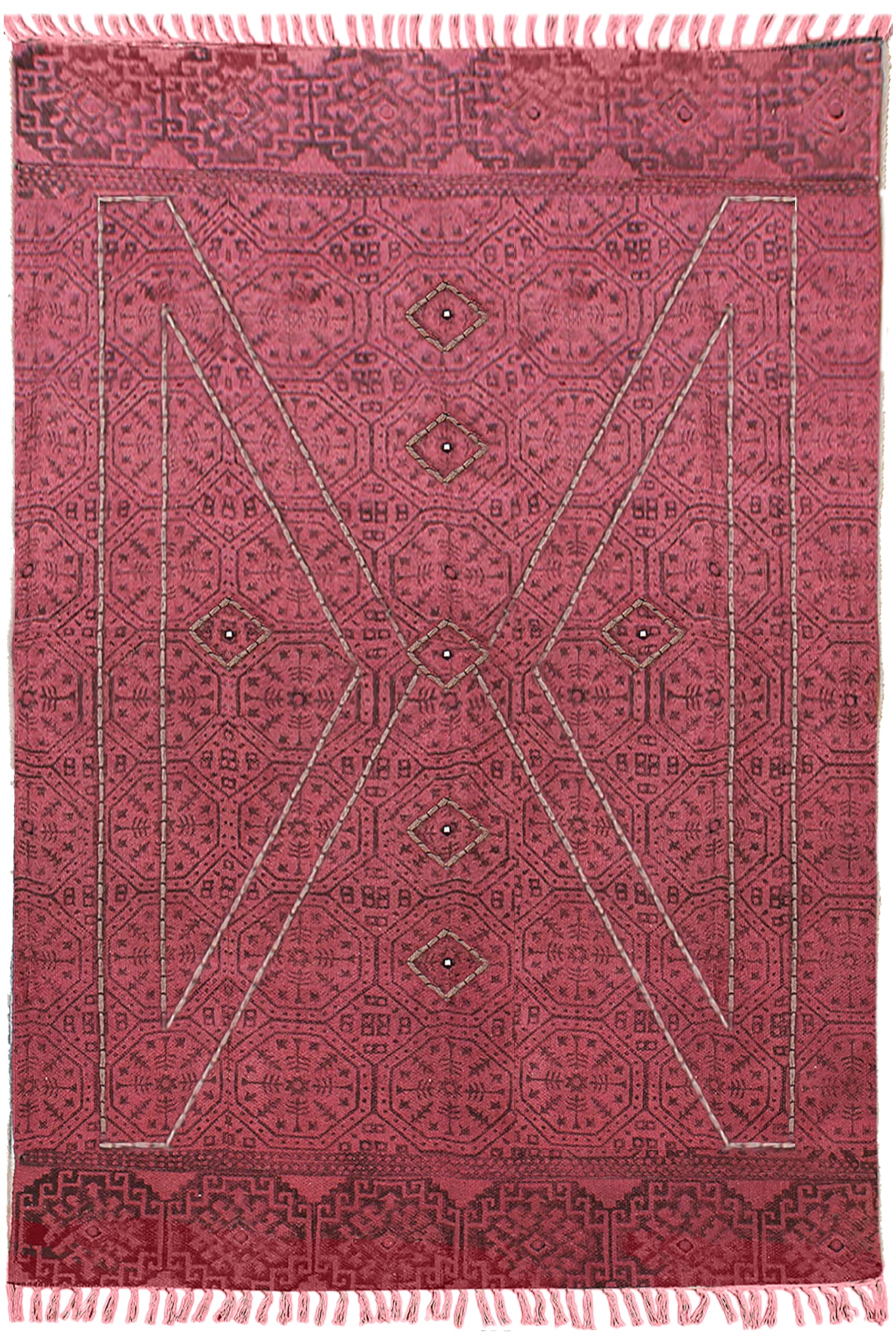 Tapis de couloir boheme coton pour decoration petite chambre cosy