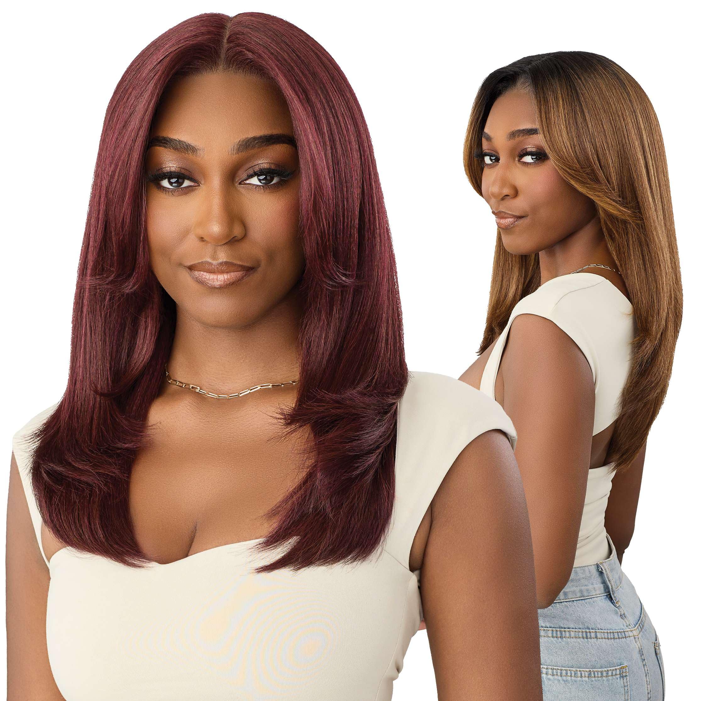 Outre Lace Front Wig - Melted Hairline - MH 135 (DRFF4/VANILLA ASH BLONDE)