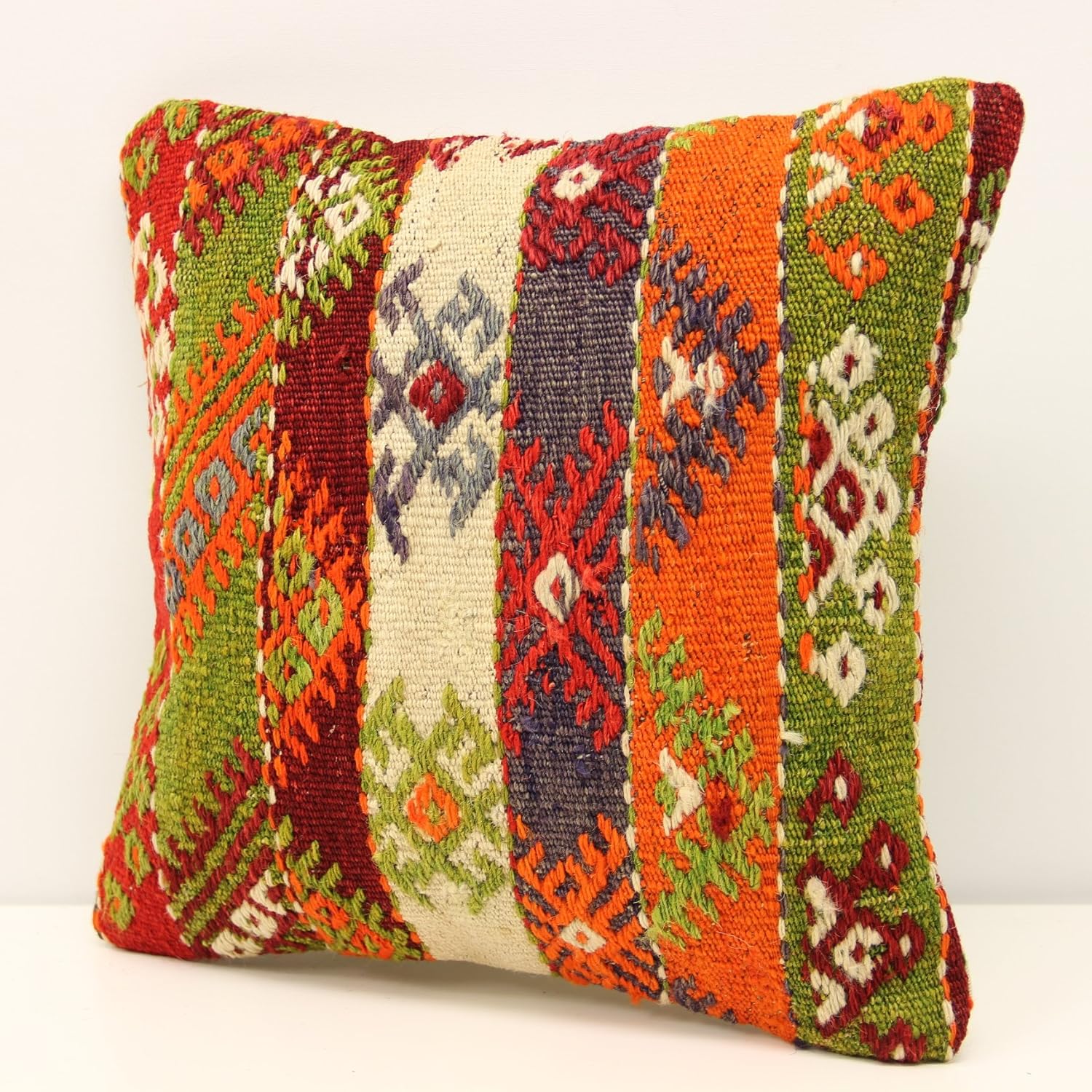 Handmade kilim pillow cover 12x12 inch (30x30 cm) Throw