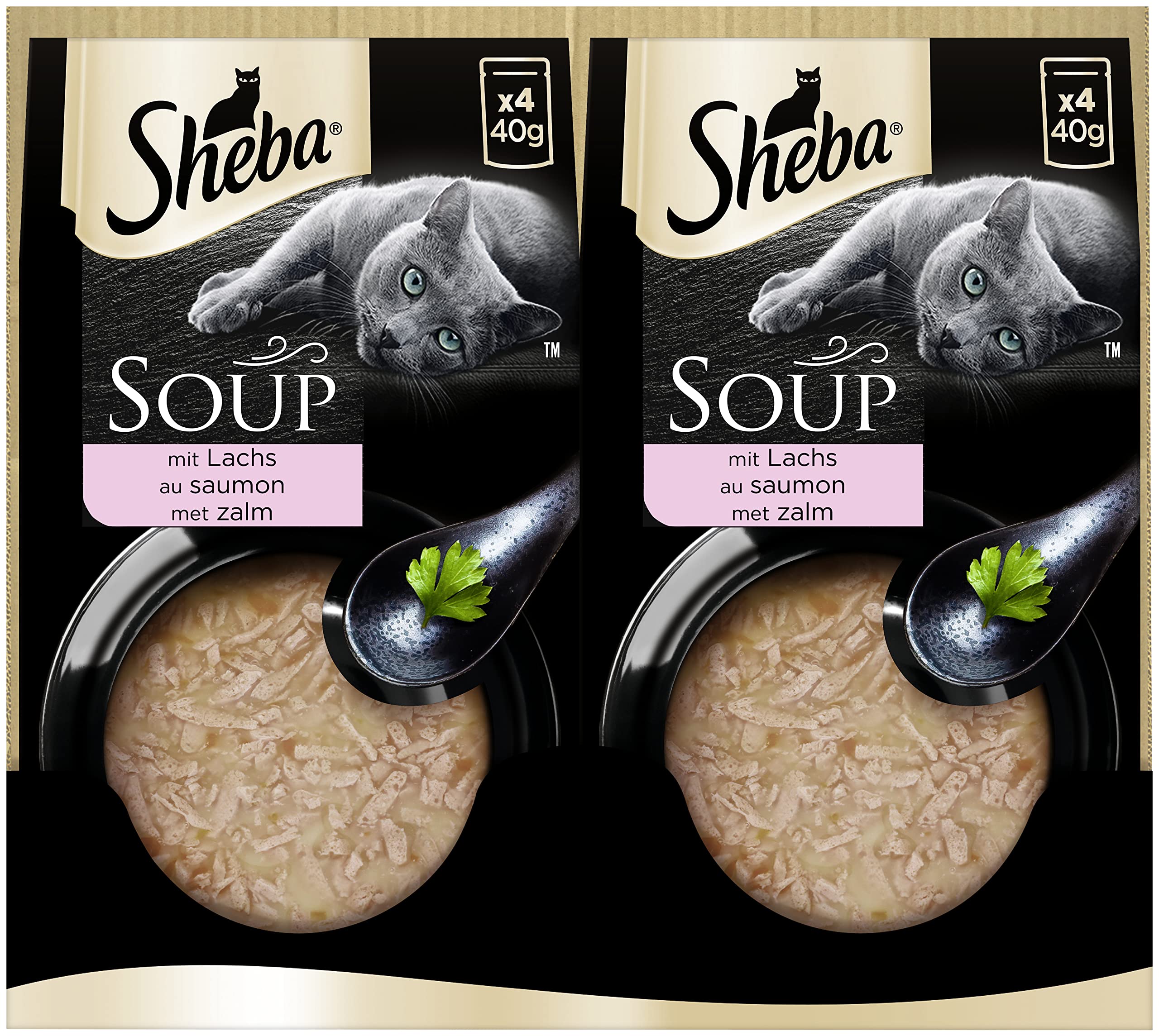 Sheba Multipack - Cibo umido per gatti, in bustine, salmone, 40 x 40 g