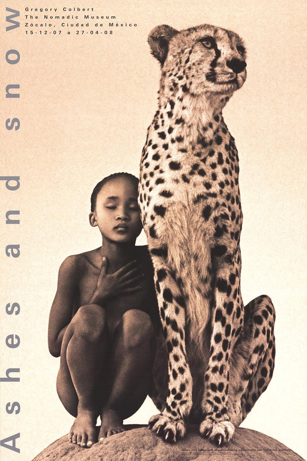 Amazon.co.jp: GREGORY COLBERT Child with Cheetah, Mexico City 36 