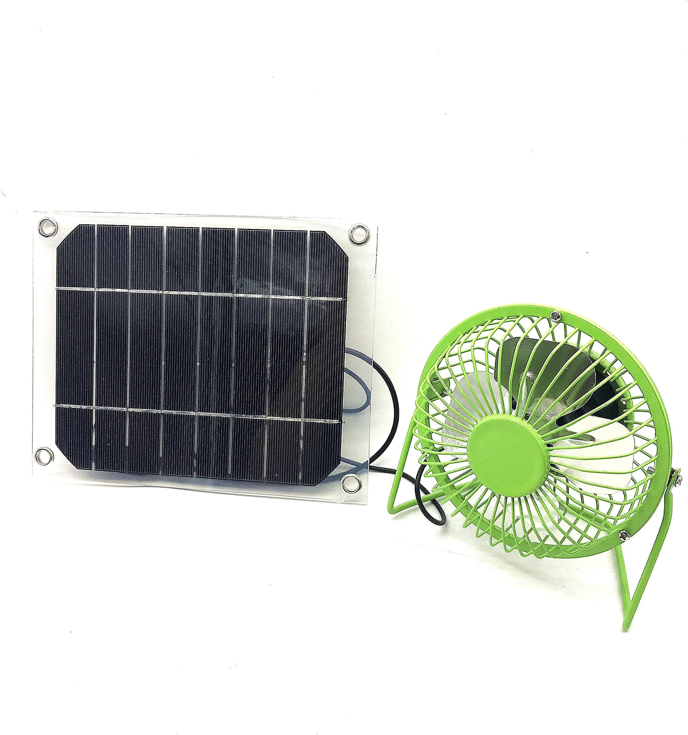 Solar Energy System 5W Solar Panel + 4 Inch Fan Solar Powered Fan Outdoor Home Cooling Ventilator Cooling Fan Solar Cooling Fan Office Home Decor